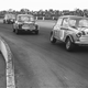 Minis at Silverstone in the 1960s.